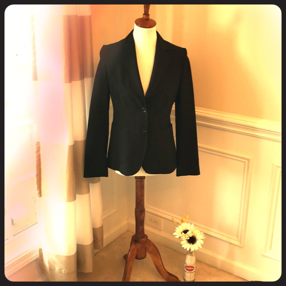 BANANA REPUBLIC Lined Black Blazer 
